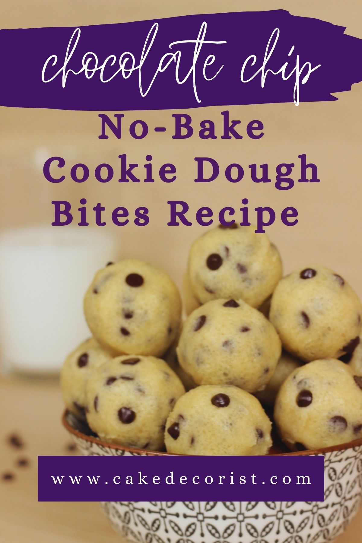 No-Bake Oatmeal Cookie Dough Bites with Dark Chocolate