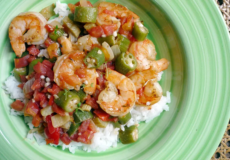 Cajun Shrimp and Okra