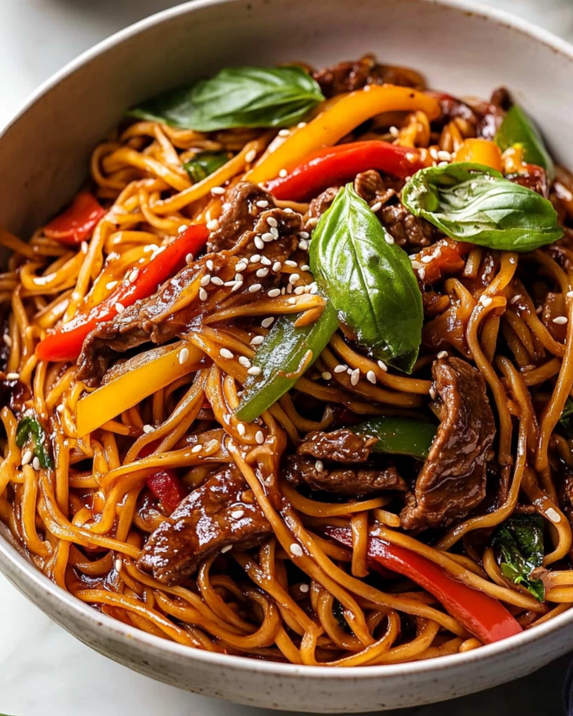 Korean-Inspired Sesame Noodles