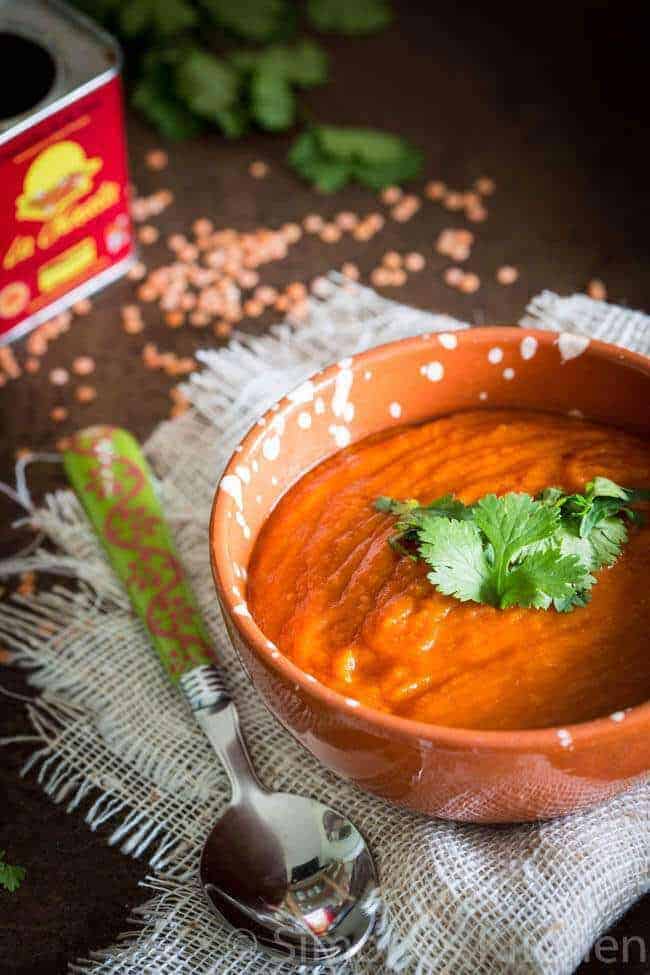 Slow-Cooked Red Lentil Soup with Cumin and Coriander