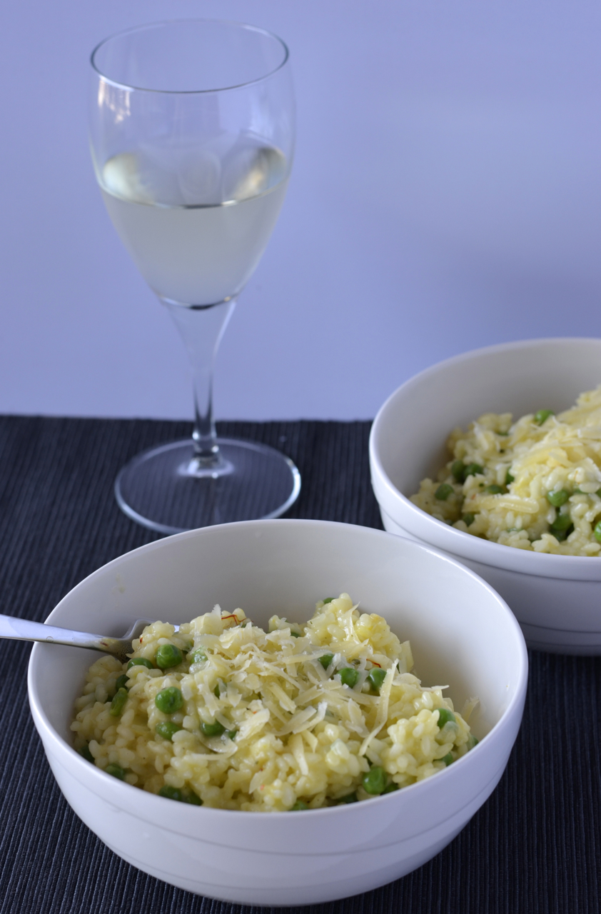 Saffron Corn Risotto with Parmesan