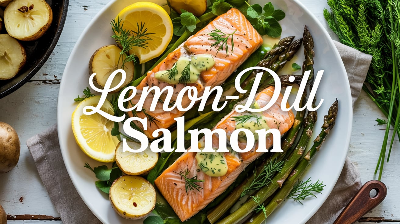 Pan-Seared Salmon with Lemon-Dill Vinaigrette