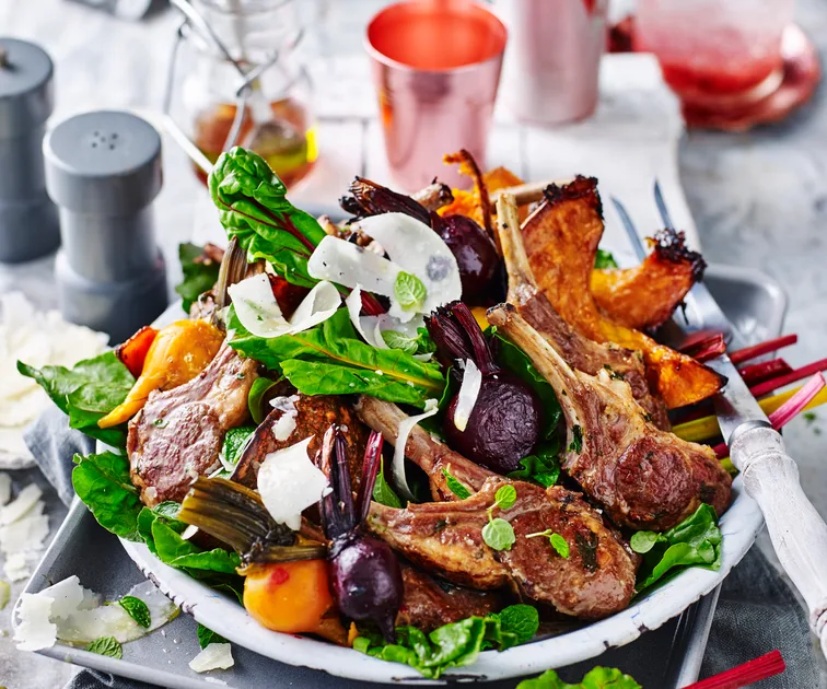 Minted Lamb Cutlets with Herb Sauce