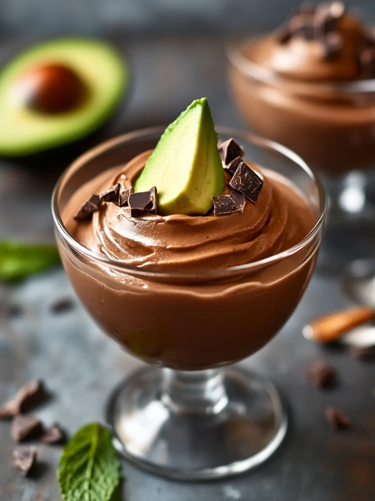 Whipped Avocado Chocolate Mousse