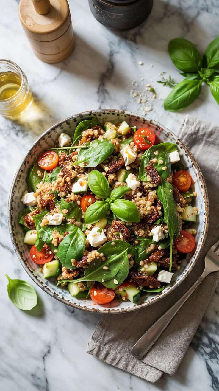 Sun-Dried Tomato and Herb Quinoa Salad