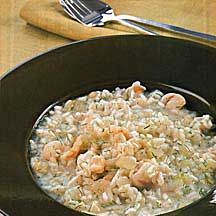 Saffron-Scented Shrimp and Fennel Risotto