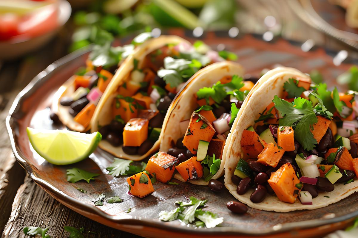 Zesty Chicken and Black Bean Tacos