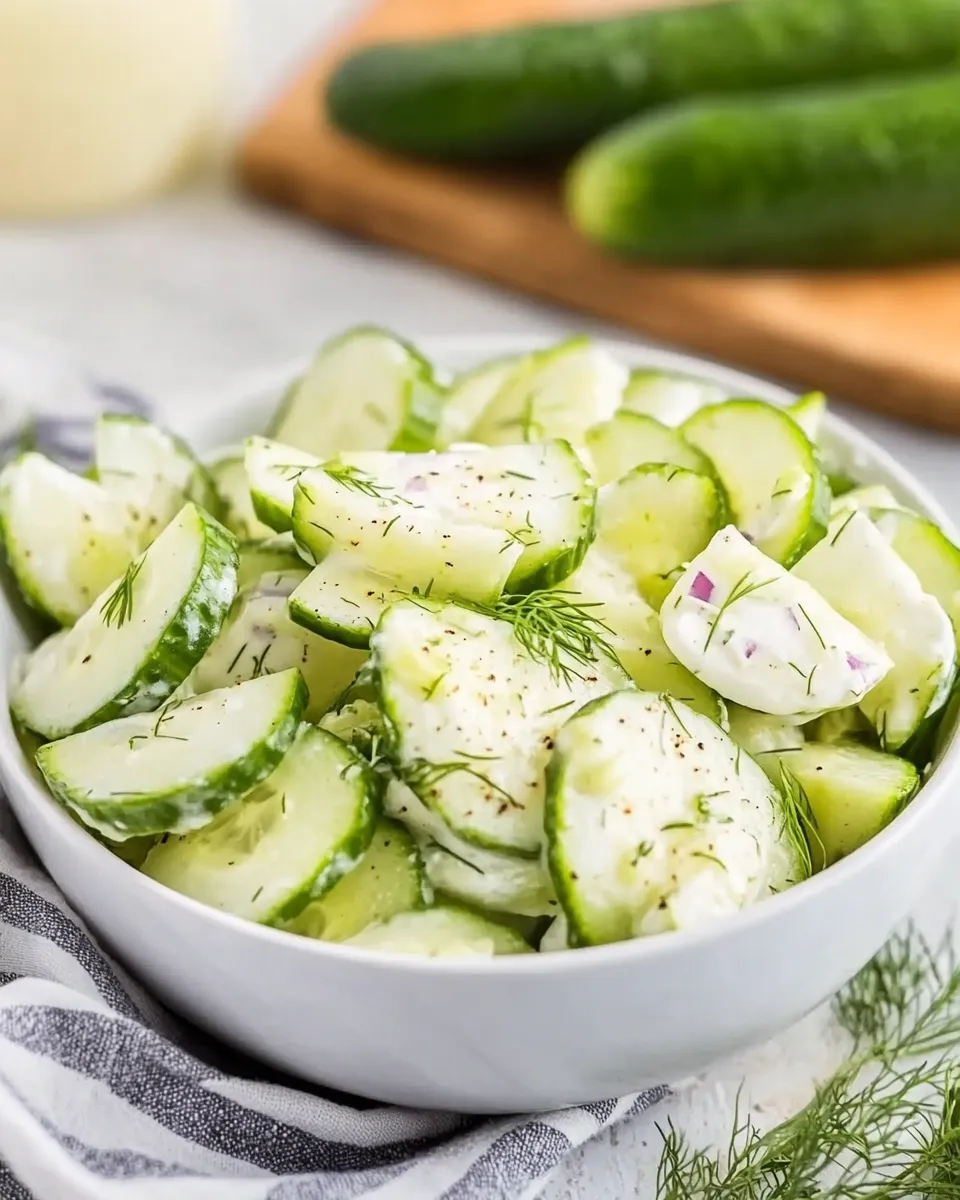 Cucumber-Yogurt Salad with Dill and Lemon