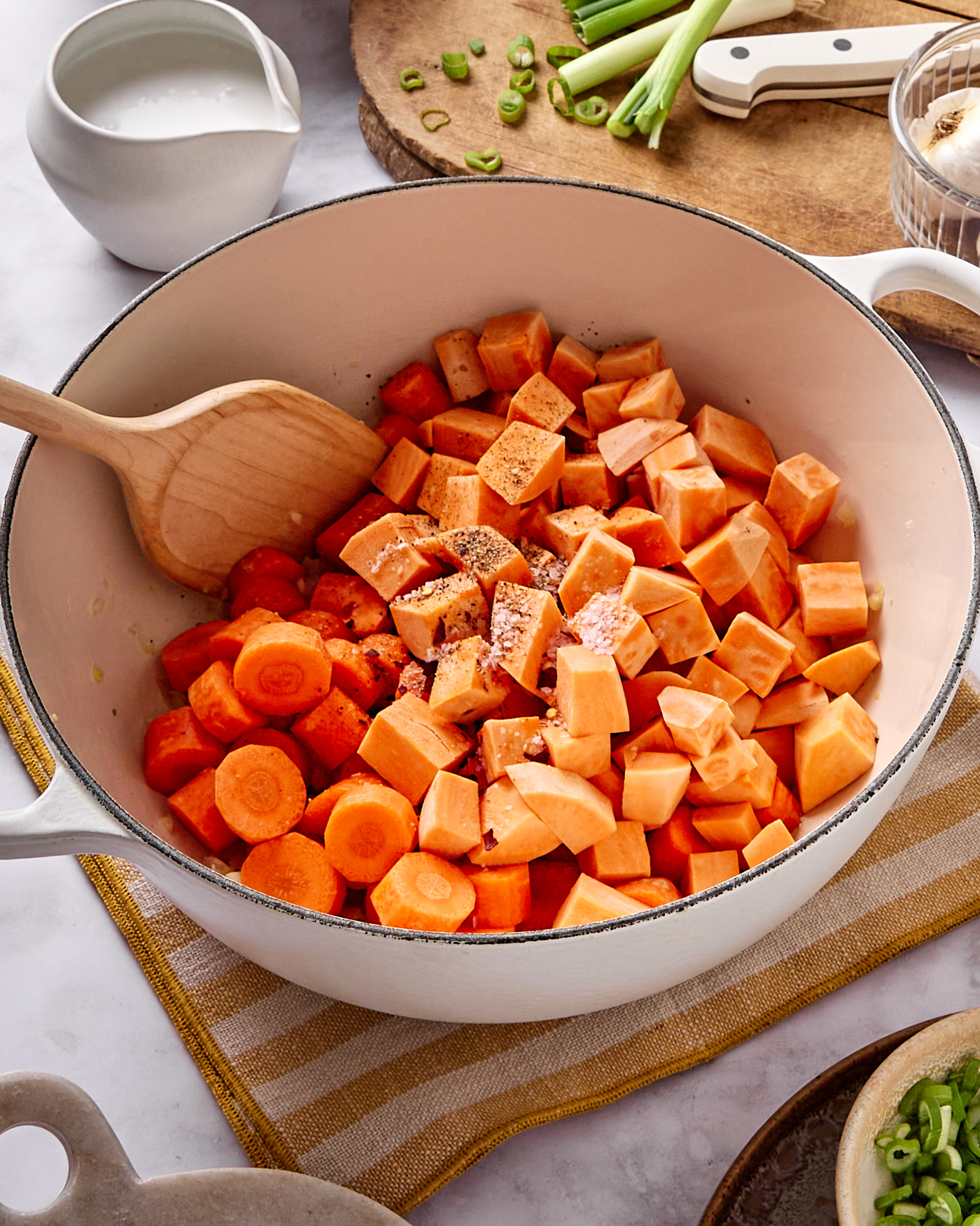 Miso-Glazed Carrot and Sweet Potato Stir-Fry with Sesame