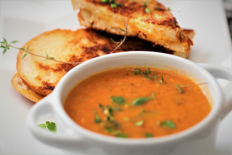 Roasted Tomato and Lavender Soup