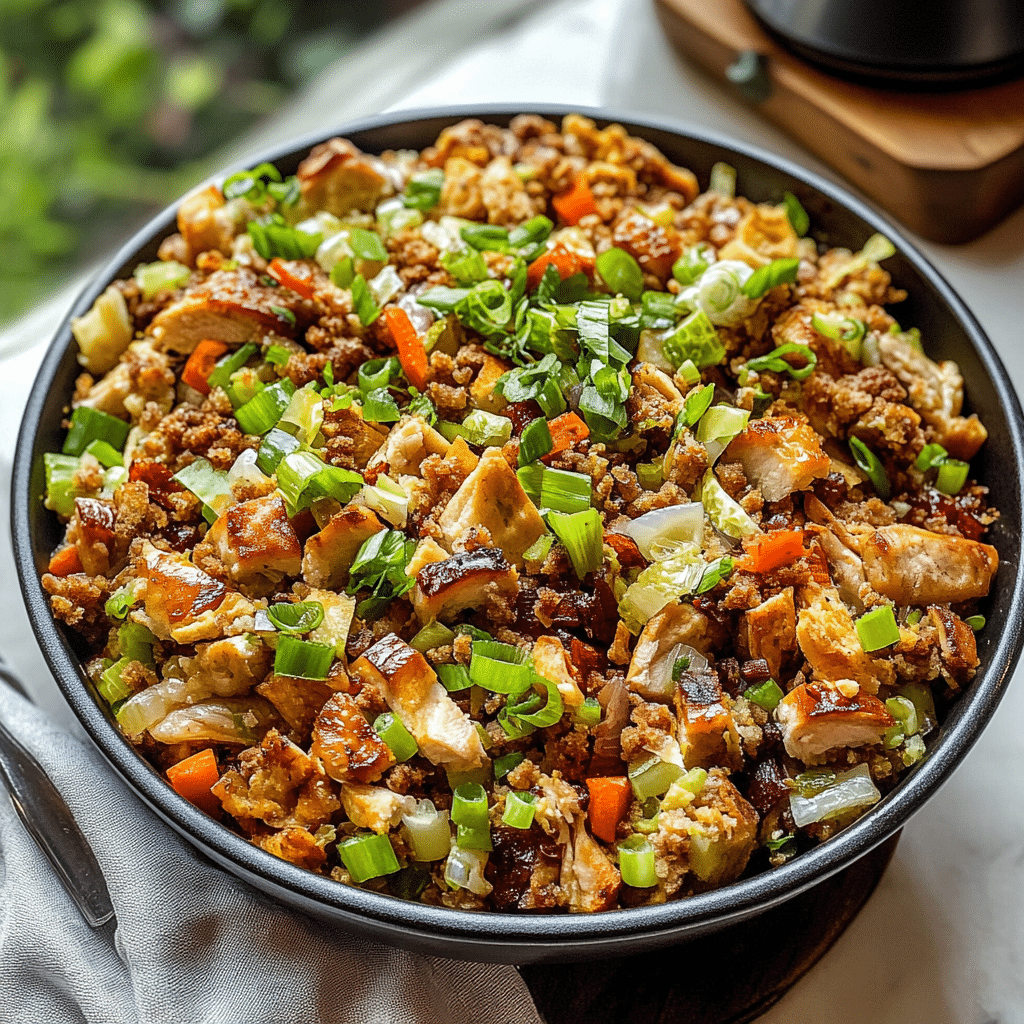 Turkey and Vegetable 'Egg Roll in a Bowl' with Ginger