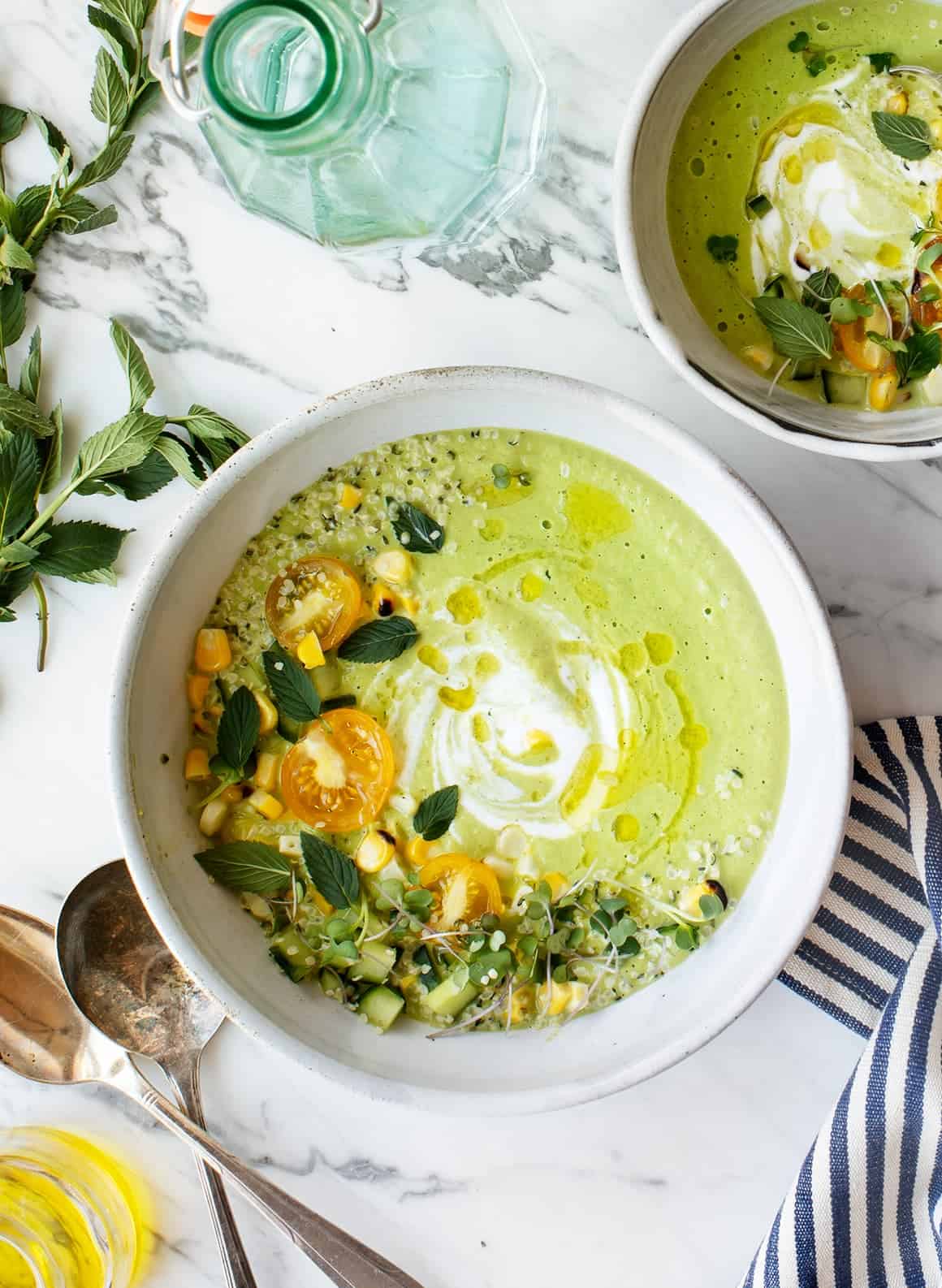 Clear Lemon-Cucumber Gazpacho