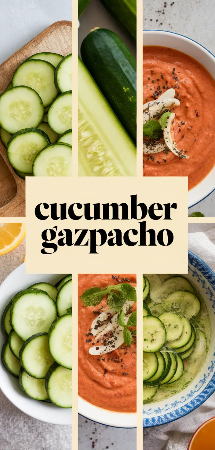 Cucumber-Mint Gazpacho with Tiki-Style Cucumber Ribbons