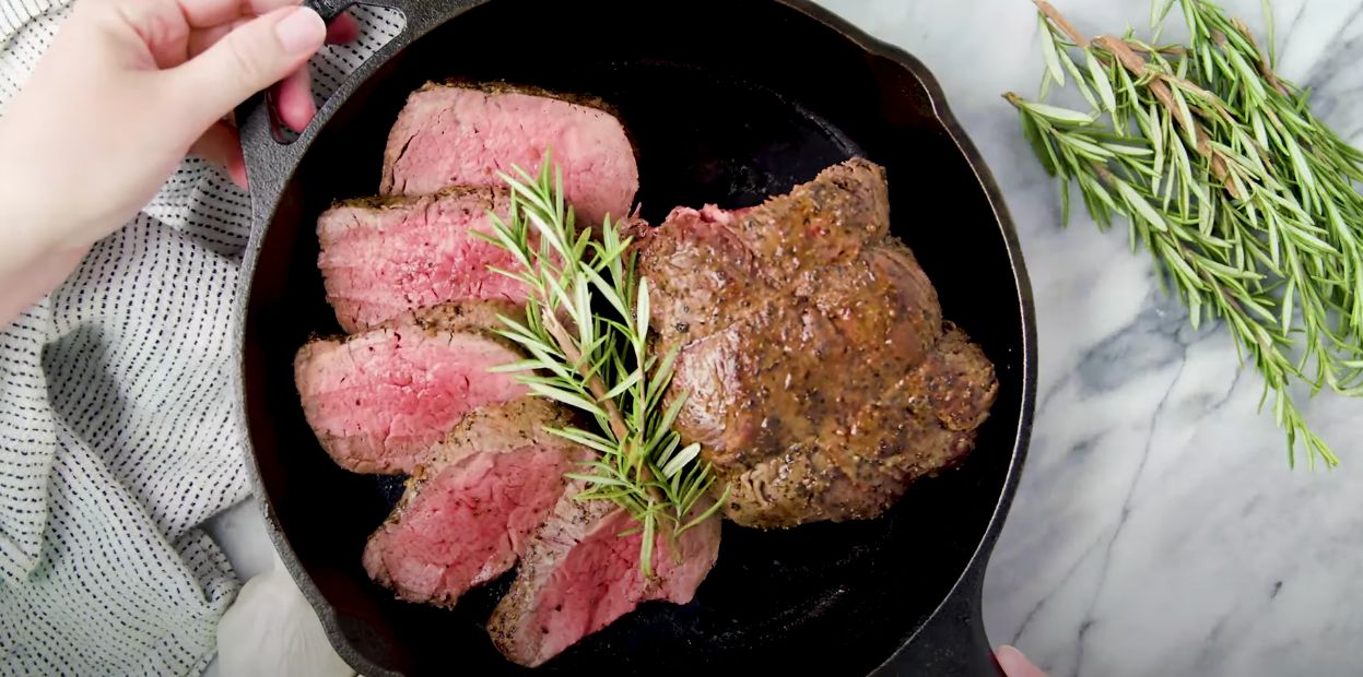 Sear-Style Beef Tenderloin with Garlic Butter