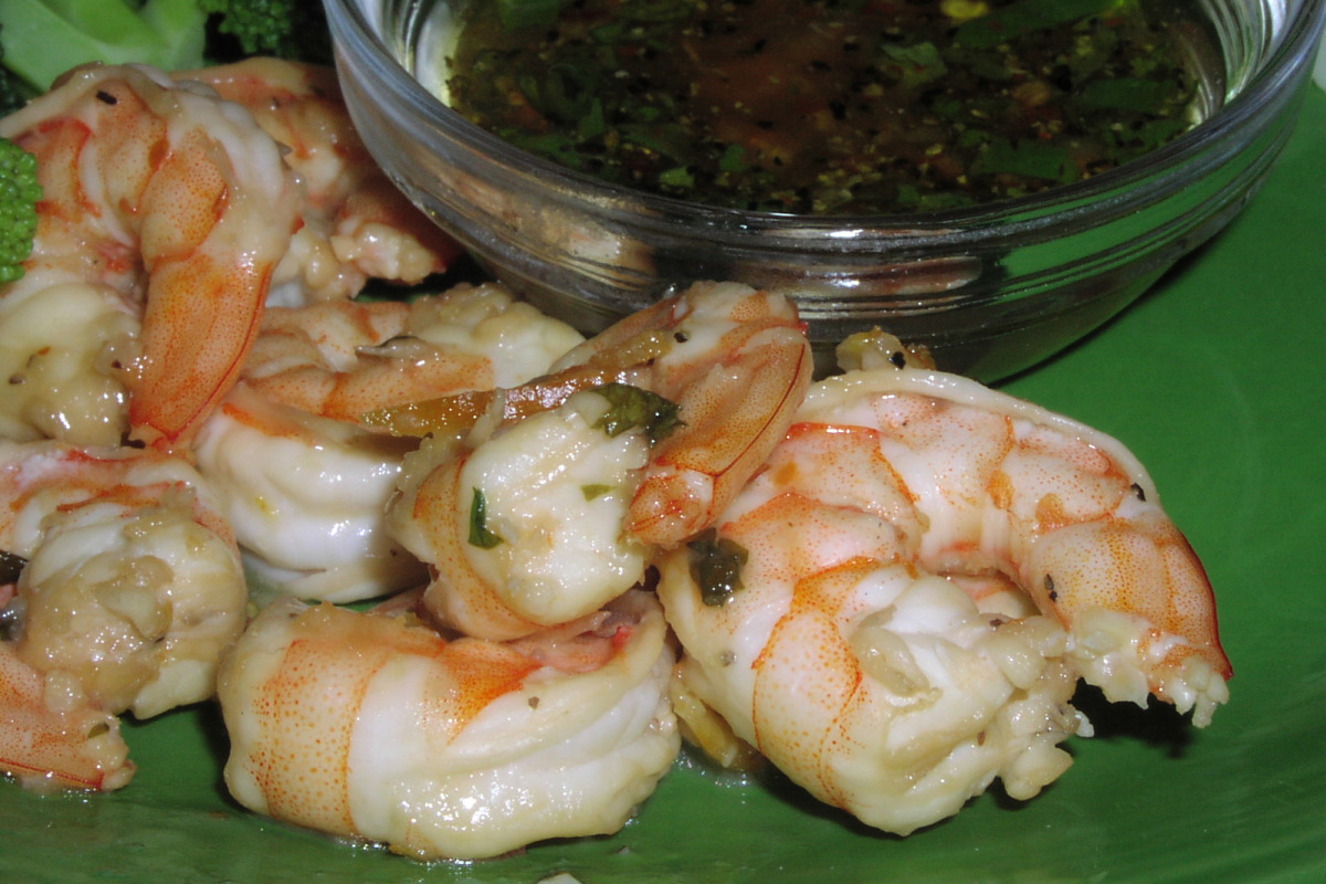 Lime-Glazed Shrimp with Cilantro and Mango