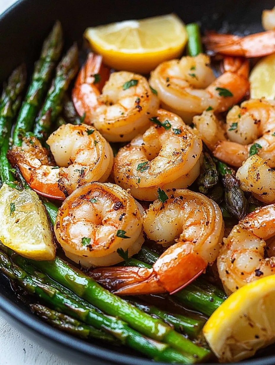Lemon-Dill Shrimp with Asparagus and Lemon Zest