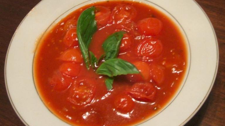 Seattle-Style Cherry Tomato Soup with Dill and Lemon Zest