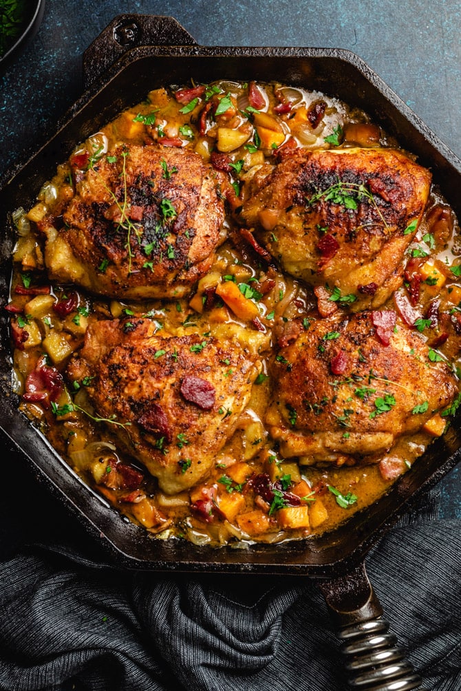 Smoky Maple-Glazed Chicken Thighs