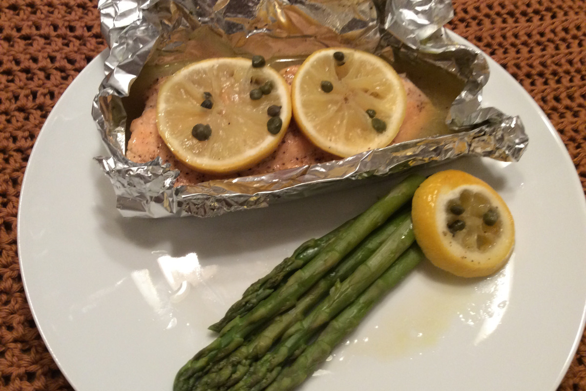Baked Lemon-Caper Salmon with Capers