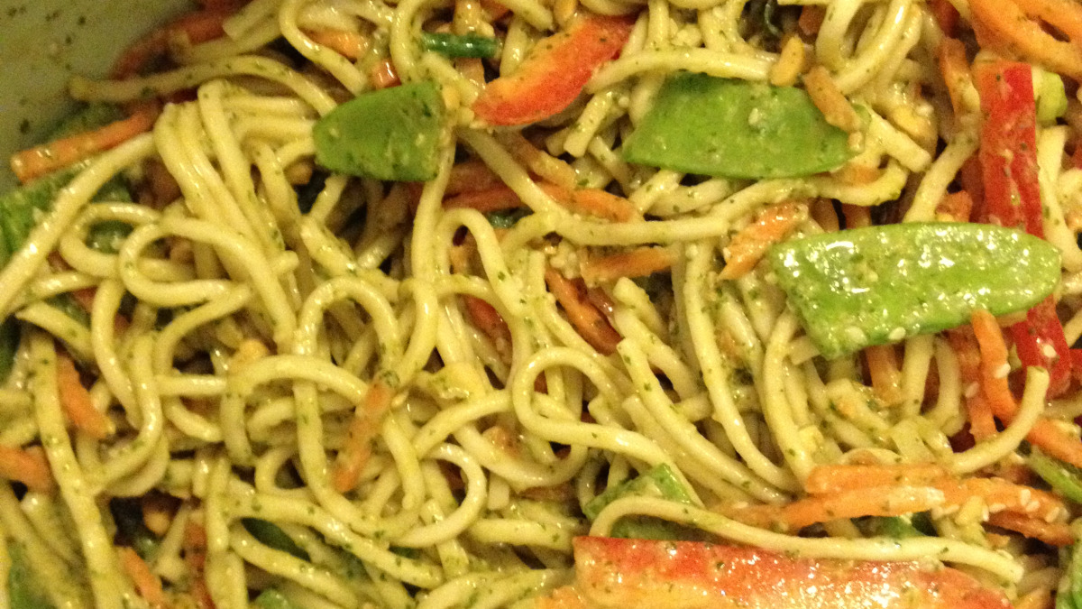 Tea Leaf Noodle Salad with Roasted Peanuts and Lime
