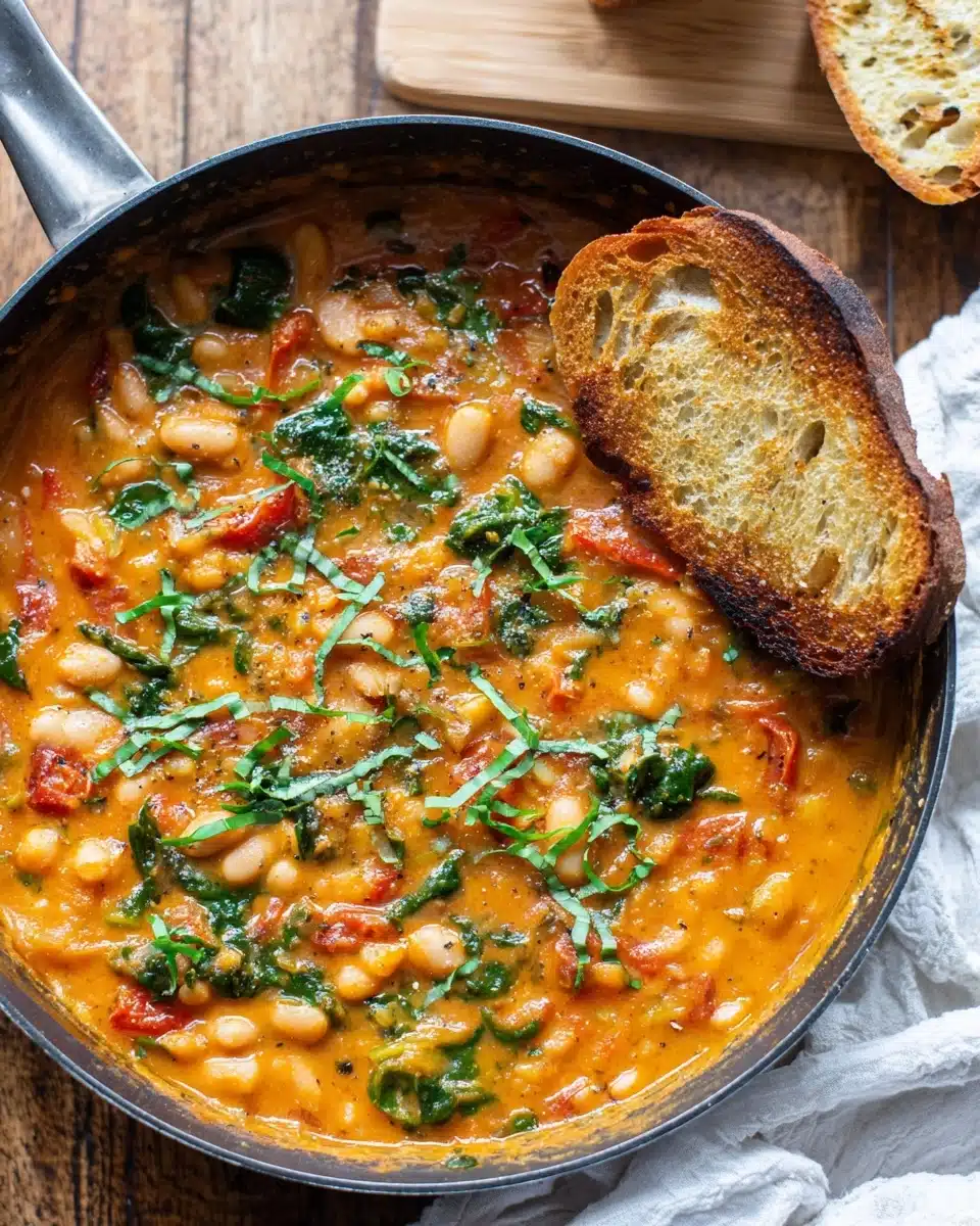 One-Pot Creamy Tomato and Bean Stew