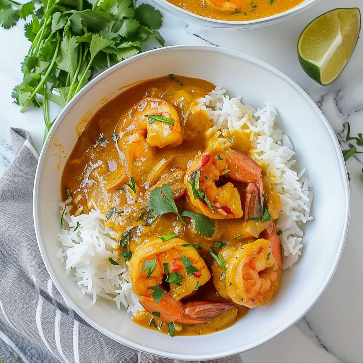 One-Pot Coconut Curry Rice with Shrimp