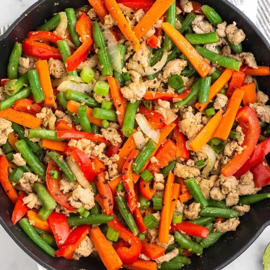Mushroom Turkey Stir-Fry with Coconut Aminos