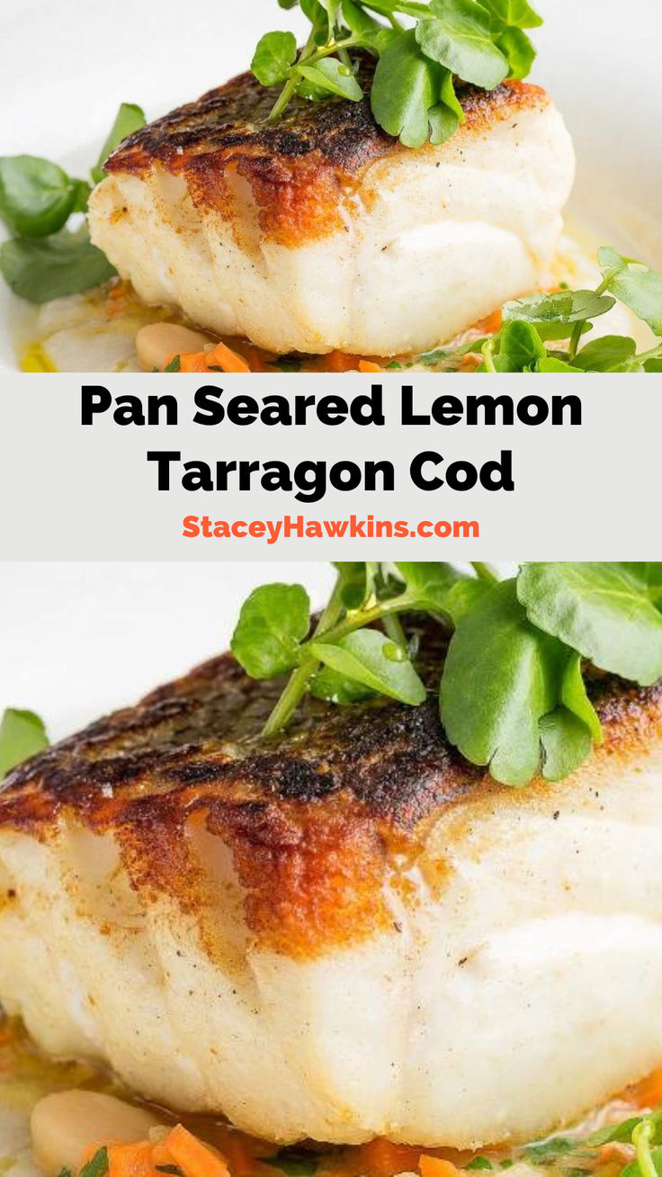 Pan-Seared Cod with Lemon and Tarragon