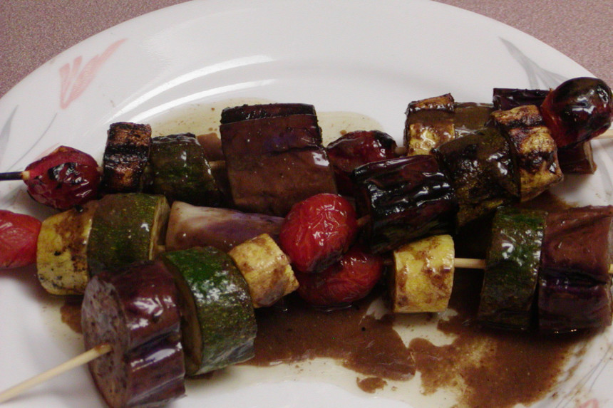 Grilled Vegetable Quinoa Skewers