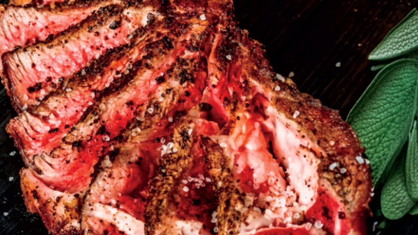 Pan-Seared Bison Steak with Herb Butter