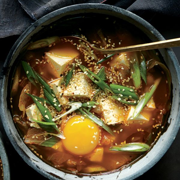 Spicy Tofu Kimchi Bowl