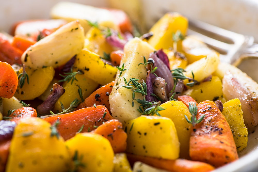 Herb-Roasted Root Vegetables with Lemon Zest