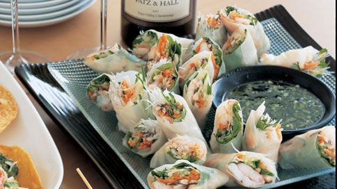 Vietnamese Rice Paper Rolls with Chinese Soy-Dried Shrimp