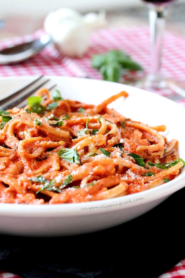 Two-Sauce Linguine with Tomato and Cream