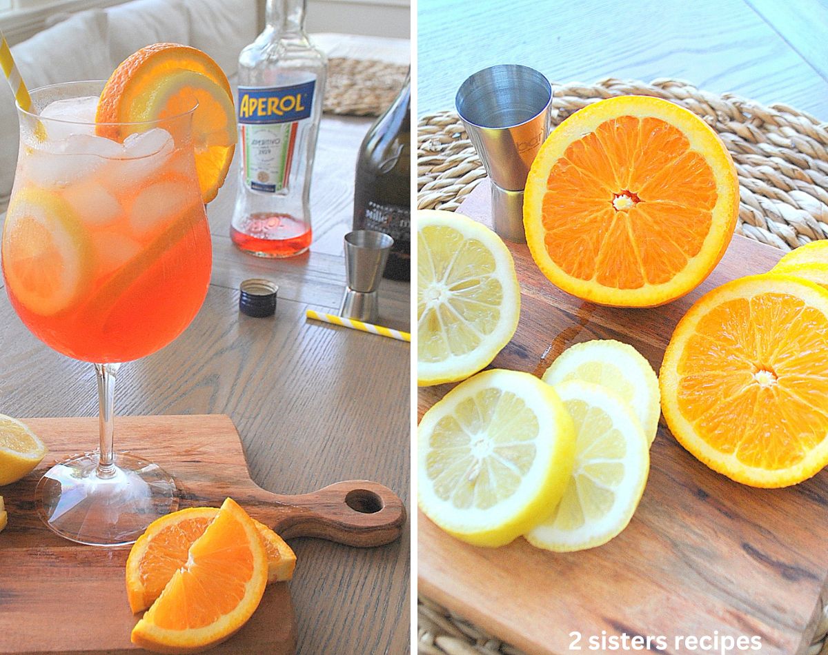 Orange and Lemon Aperol Spritz