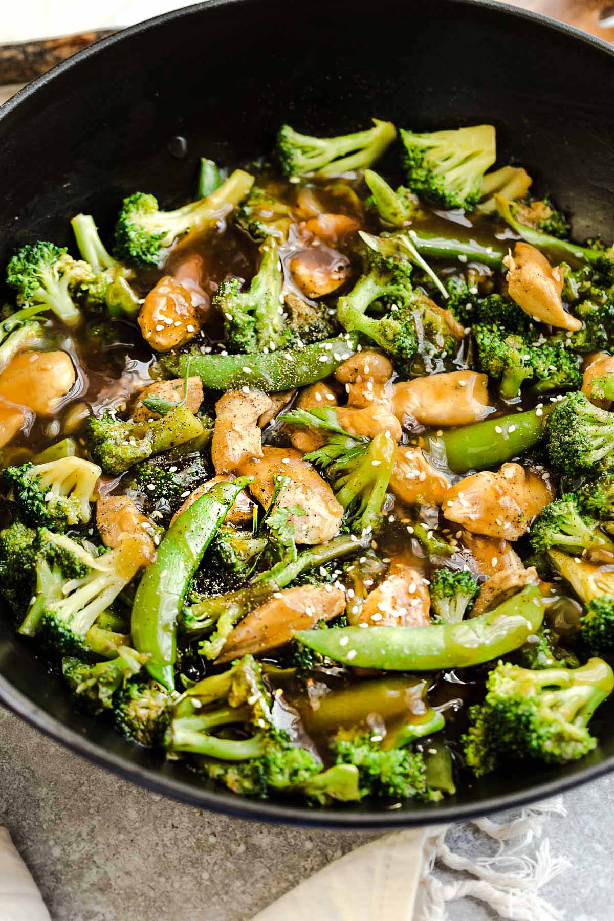 Turmeric-Ginger Stir-Fry with Broccoli and Snap Peas