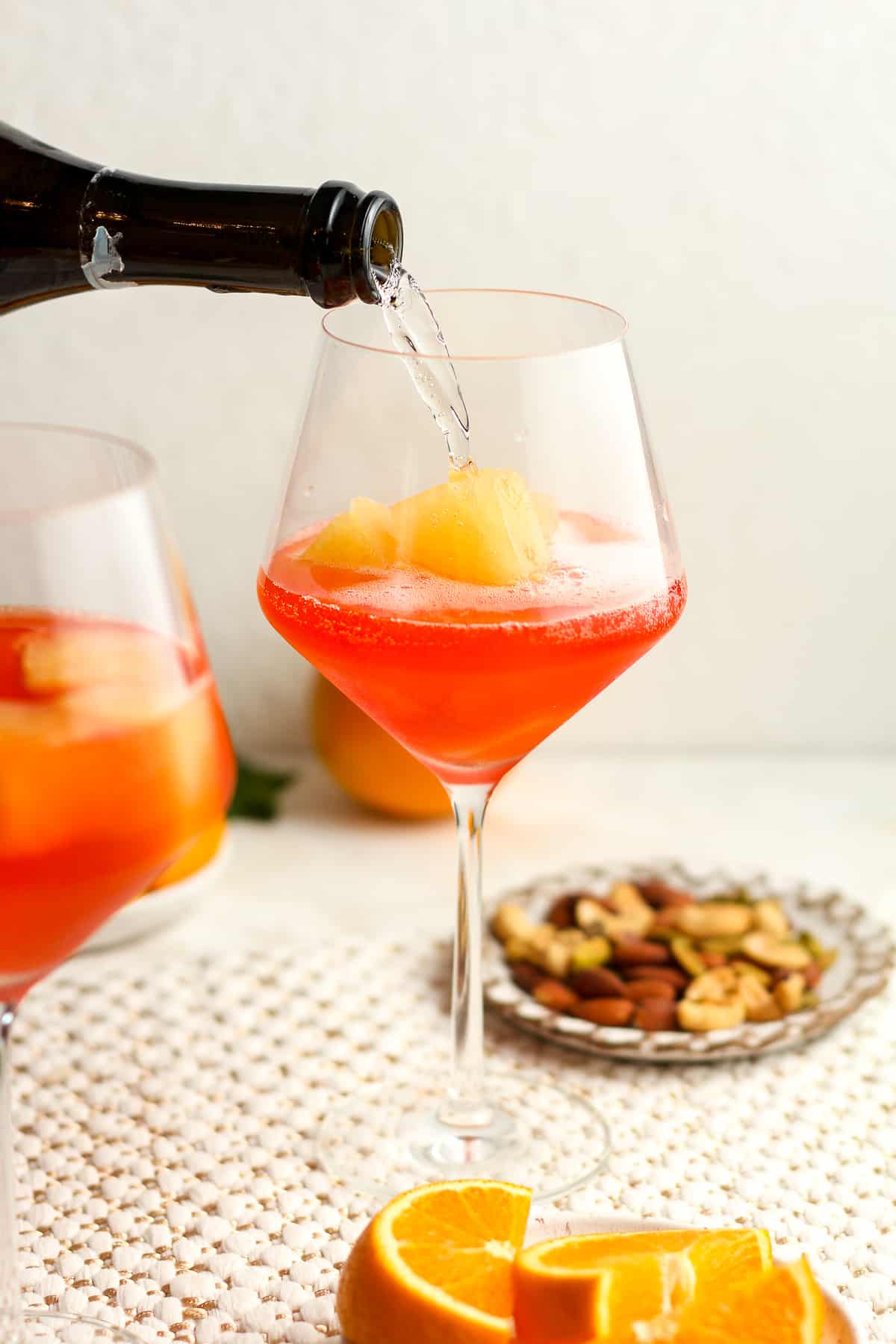 Orange Peel Aperol Spritz