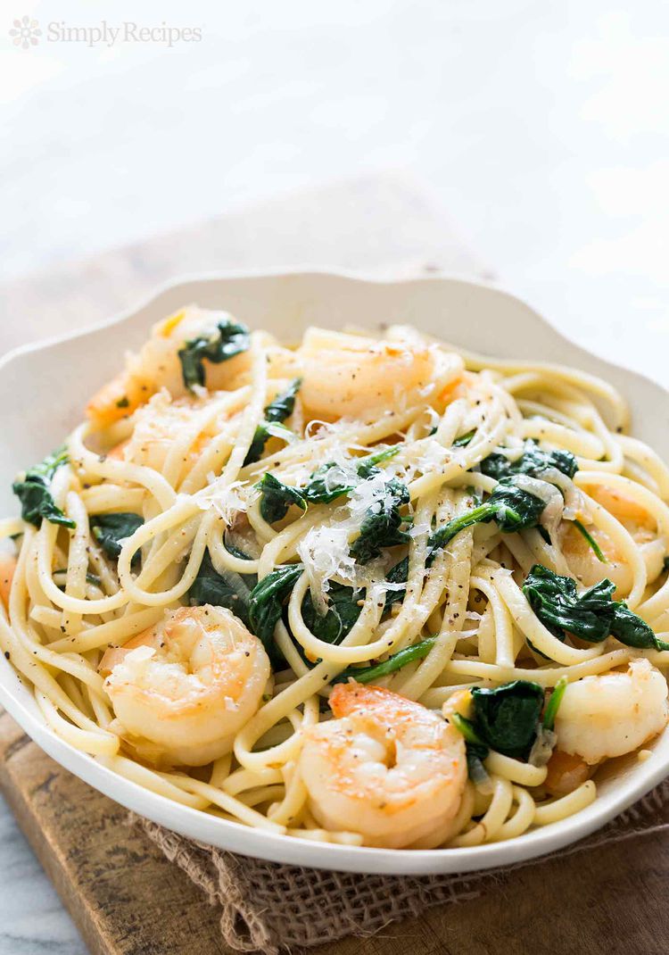 One-Pot Lemon-Pepper Linguine with Shrimp