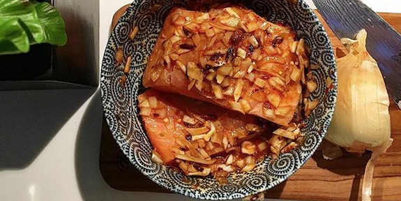 Miso-Glazed Mackerel with Gingered Rice
