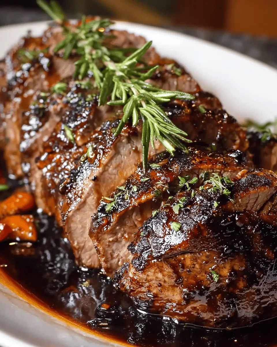 Balsamic-Glazed Beef Tenderloin with Rosemary