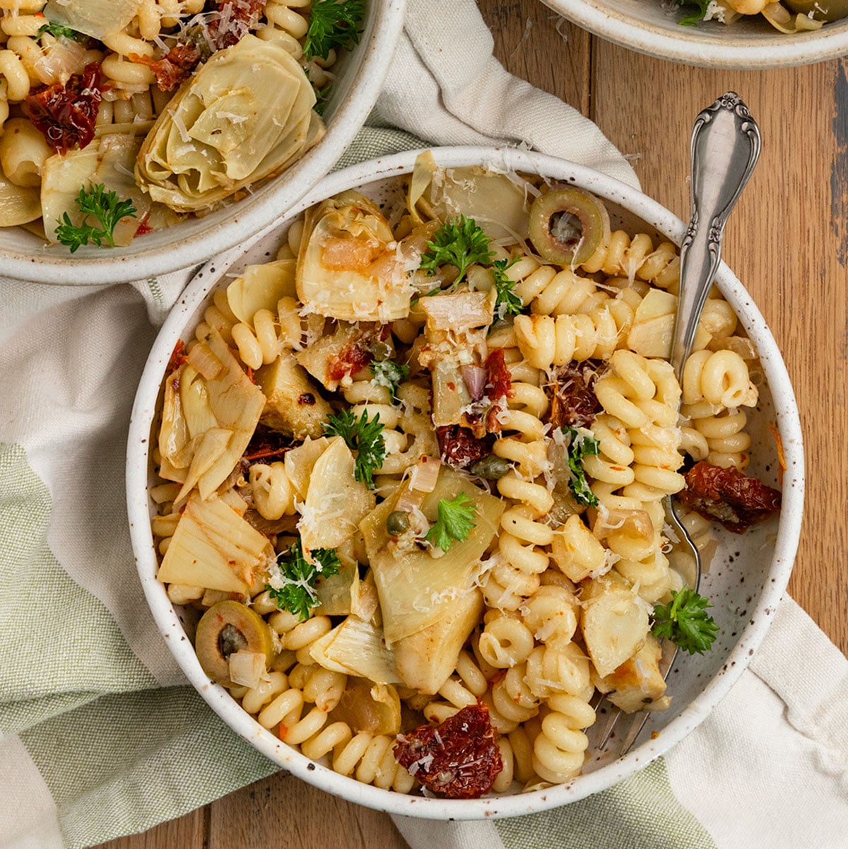 with Artichoke and Sun-Dried Tomato Sauce