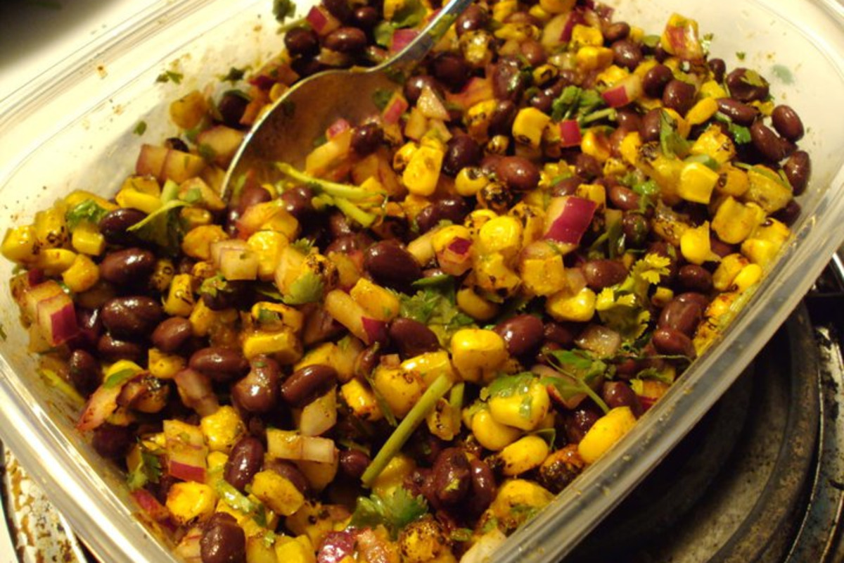 Sun-Soaked Corn and Black Bean Salad with Cumin Dressing