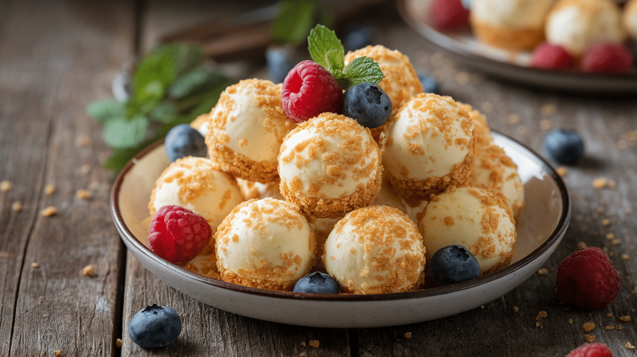 Baked Cinnamon Keto Cheesecake Bites