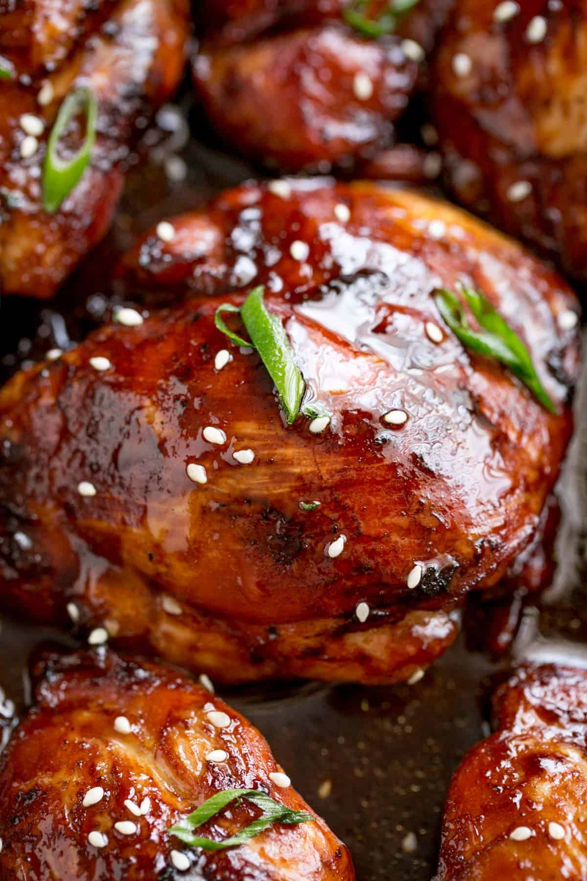 Honey-Soy Glazed Baked Chicken Thighs