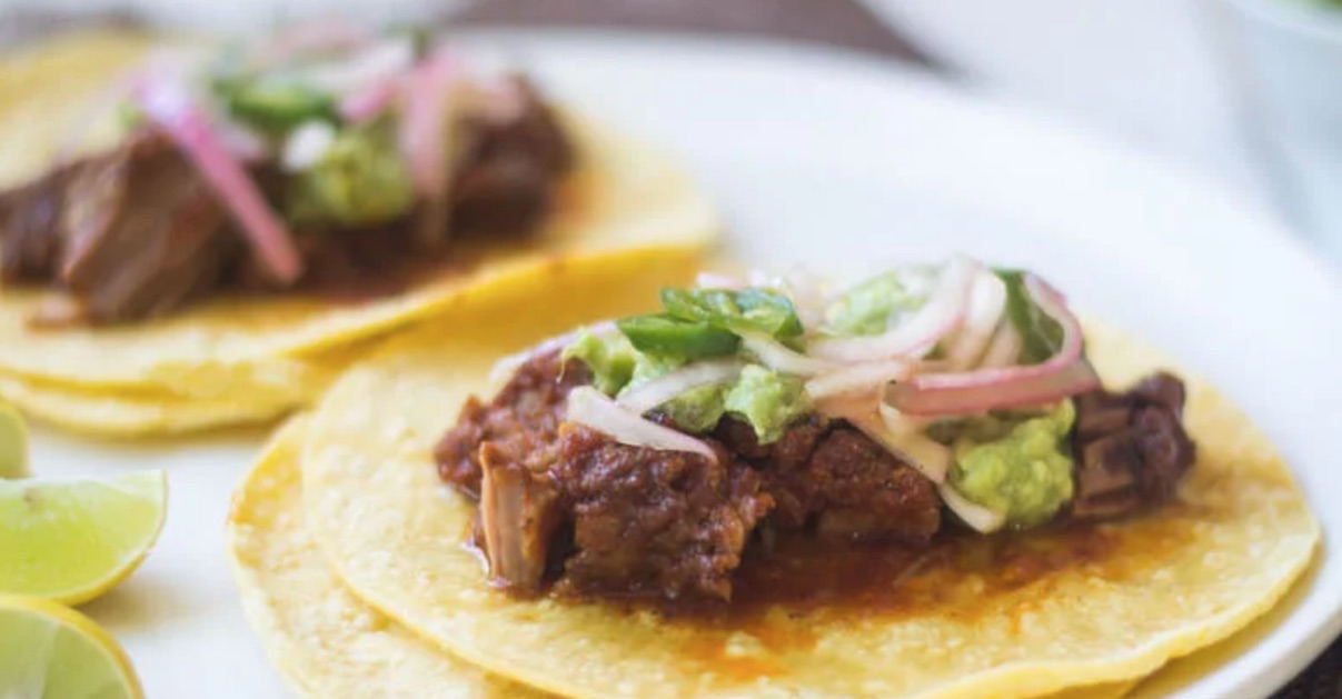 Slow-Cooked Brisket Tacos with Pickled Onions