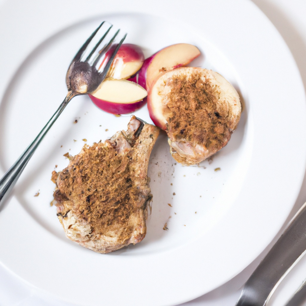 Cumin-Crusted Pork Chops with Apple Salsa