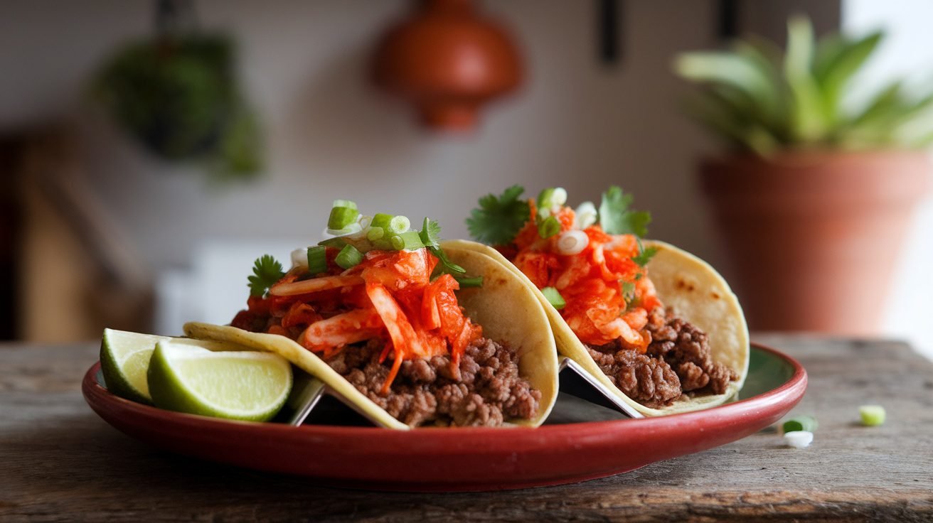 Grilled Kimchi Beef Tacos