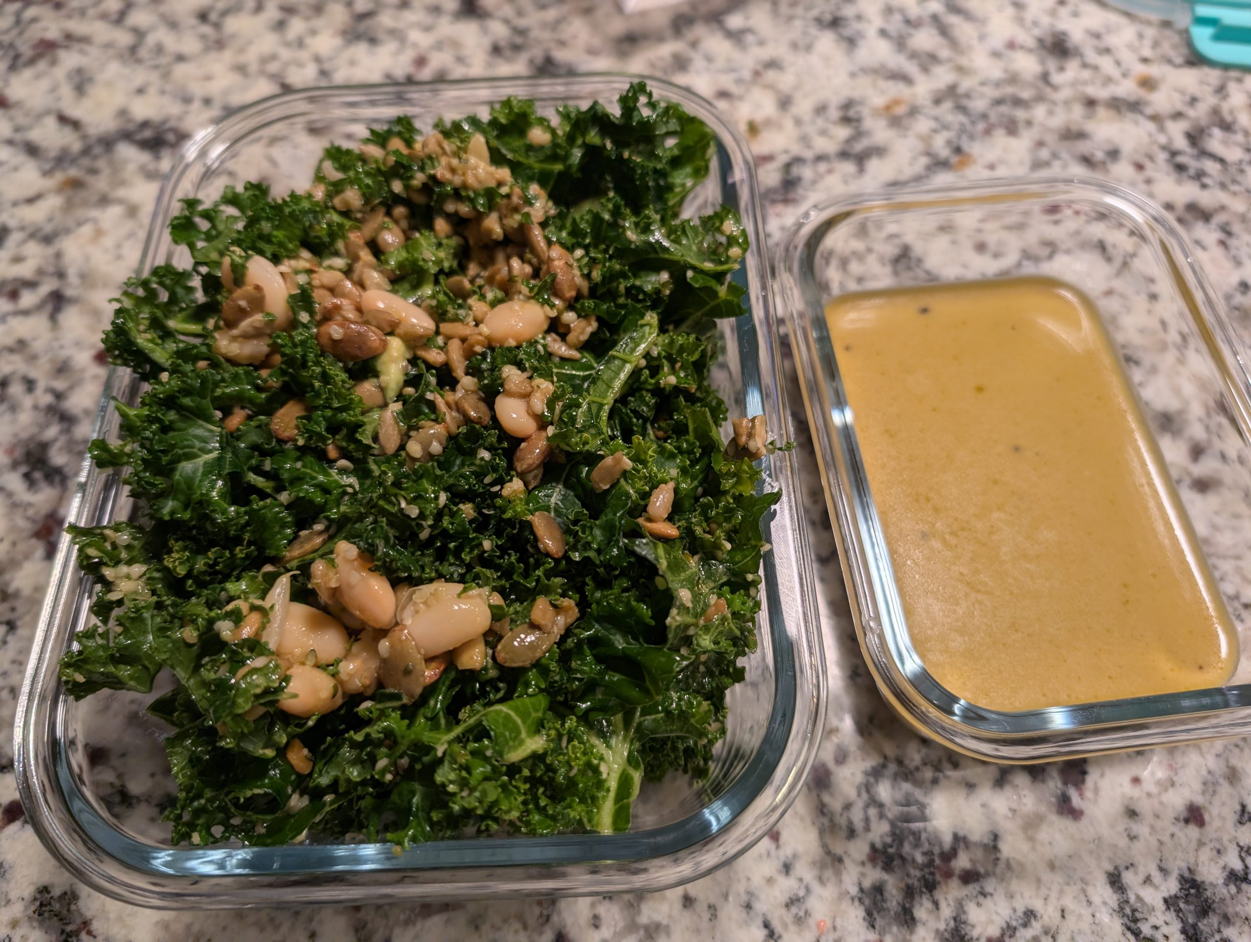 Crisp-Tossed Kale and White Bean Salad