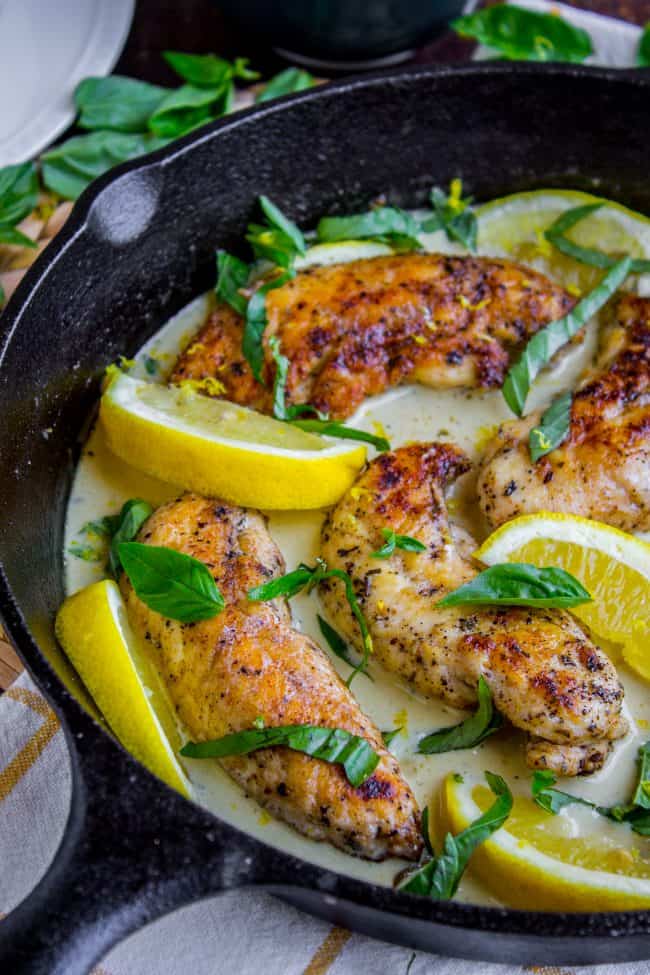Pan-Seared Chicken with Lemon and Olives