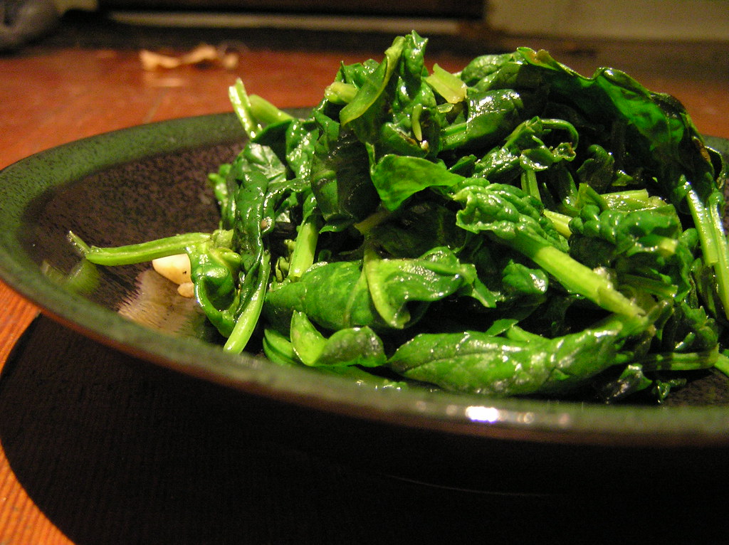 Garlic Sautéed Spinach with Lemon Zest